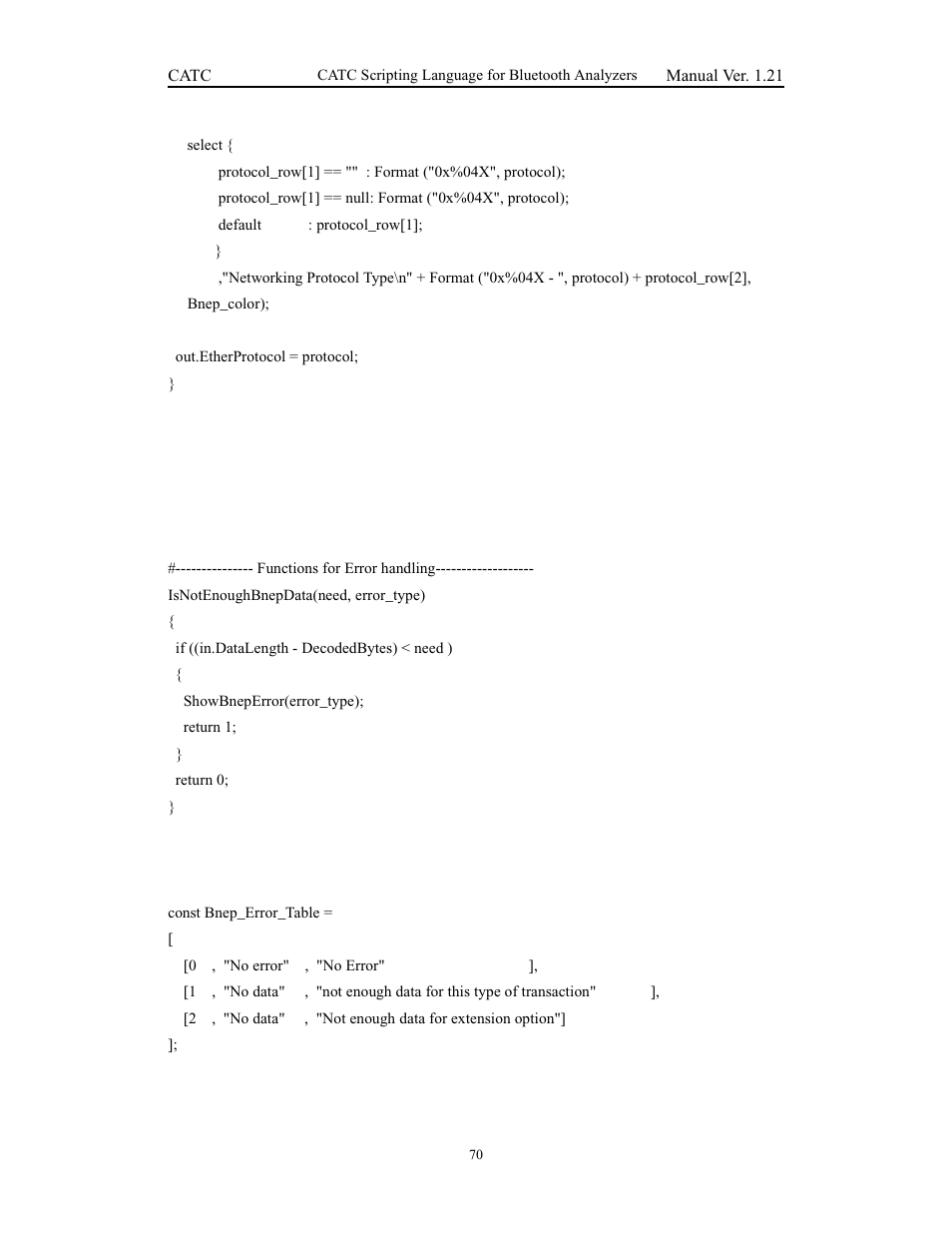 Teledyne LeCroy Merlins Wand - CSL manual (CATC Scripting Language Manual) User Manual | Page 76 / 78
