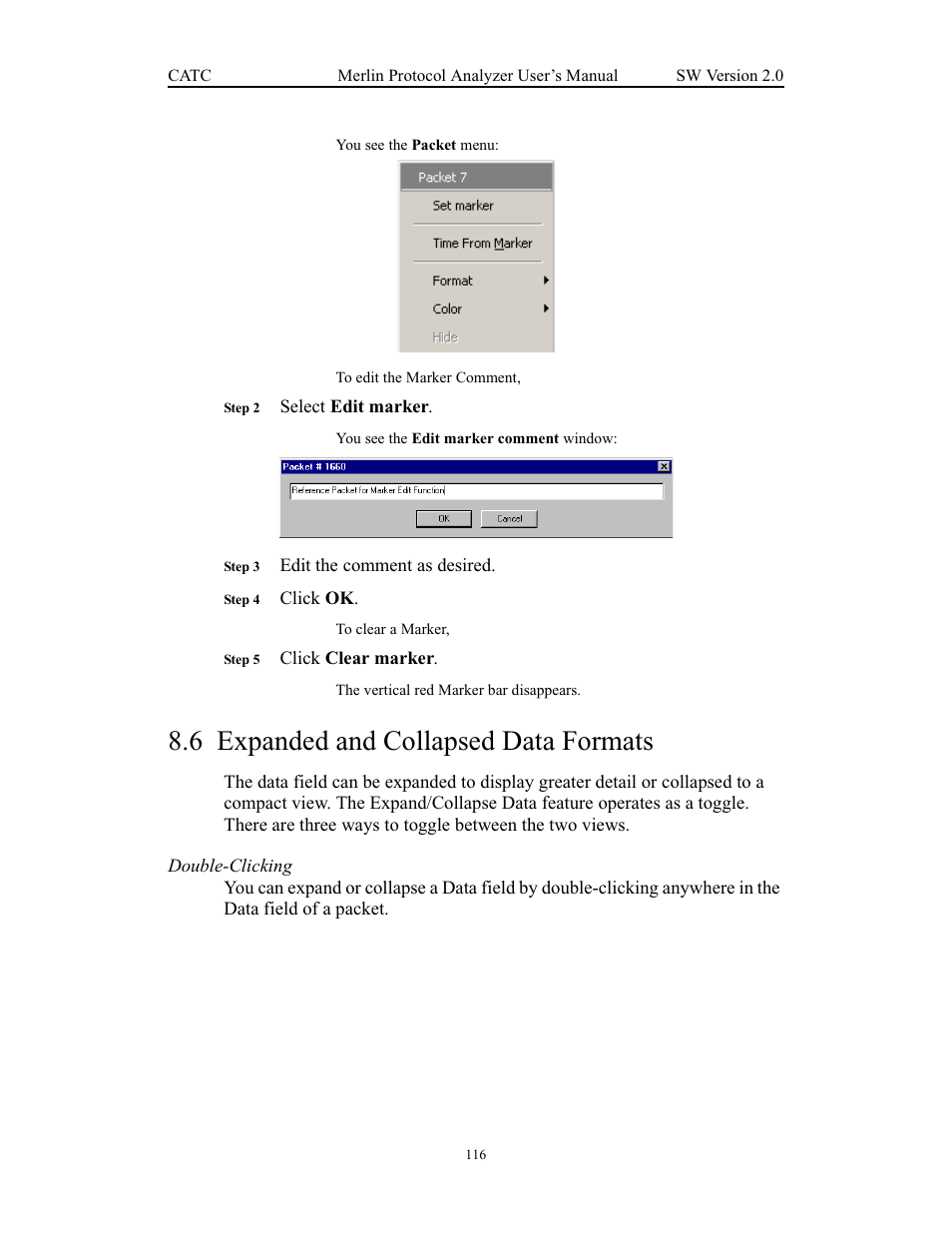 6 expanded and collapsed data formats, Expanded and collapsed data formats | Teledyne LeCroy Merlin - Users Manual User Manual | Page 124 / 180