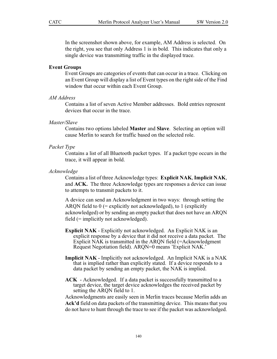 Event groups | Teledyne LeCroy Merlin - Users Manual User Manual | Page 148 / 180