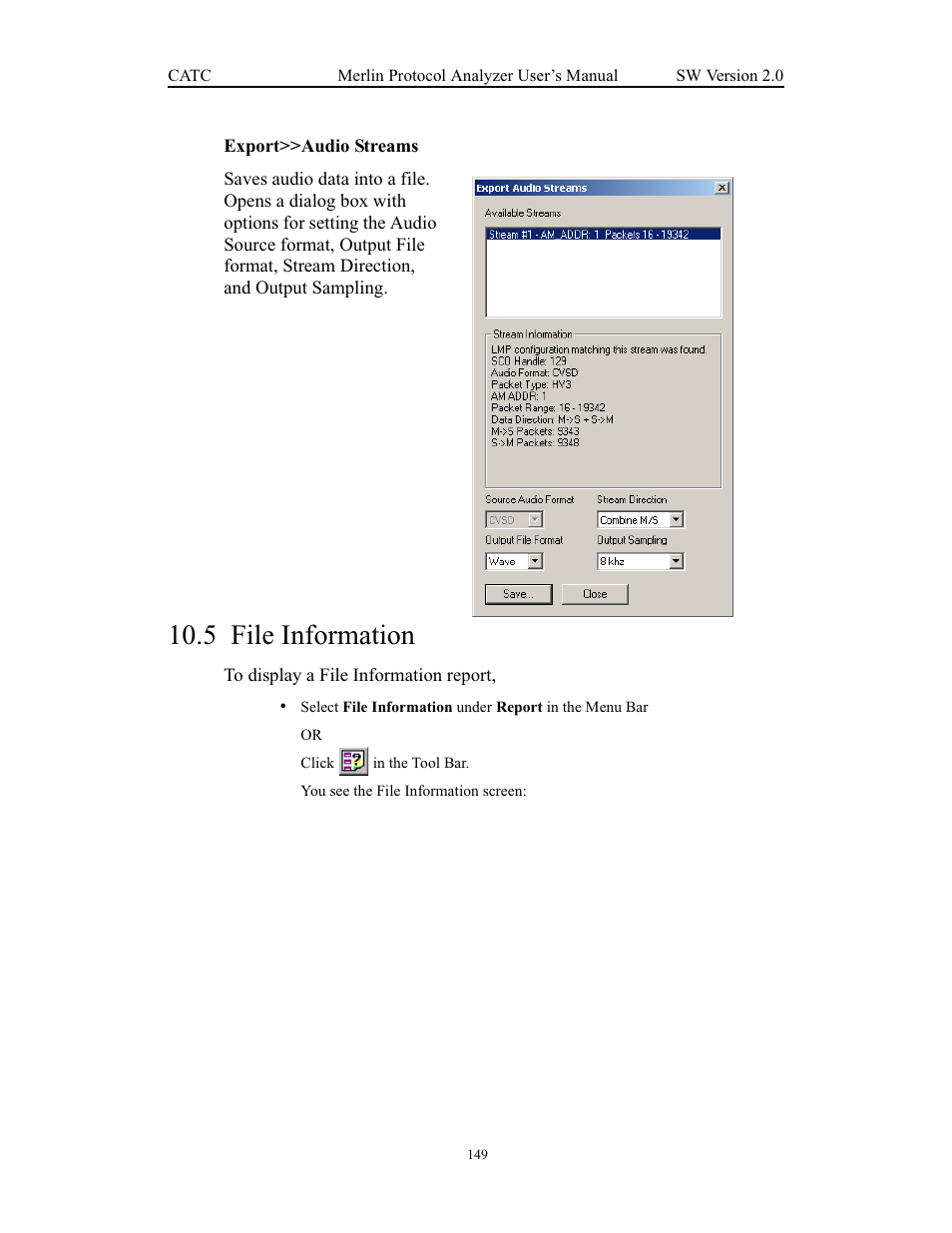 5 file information, File information | Teledyne LeCroy Merlin - Users Manual User Manual | Page 157 / 180