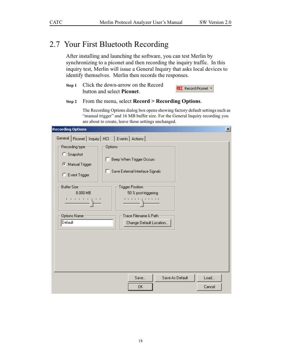 7 your first bluetooth recording, Your first bluetooth recording | Teledyne LeCroy Merlin - Users Manual User Manual | Page 26 / 180