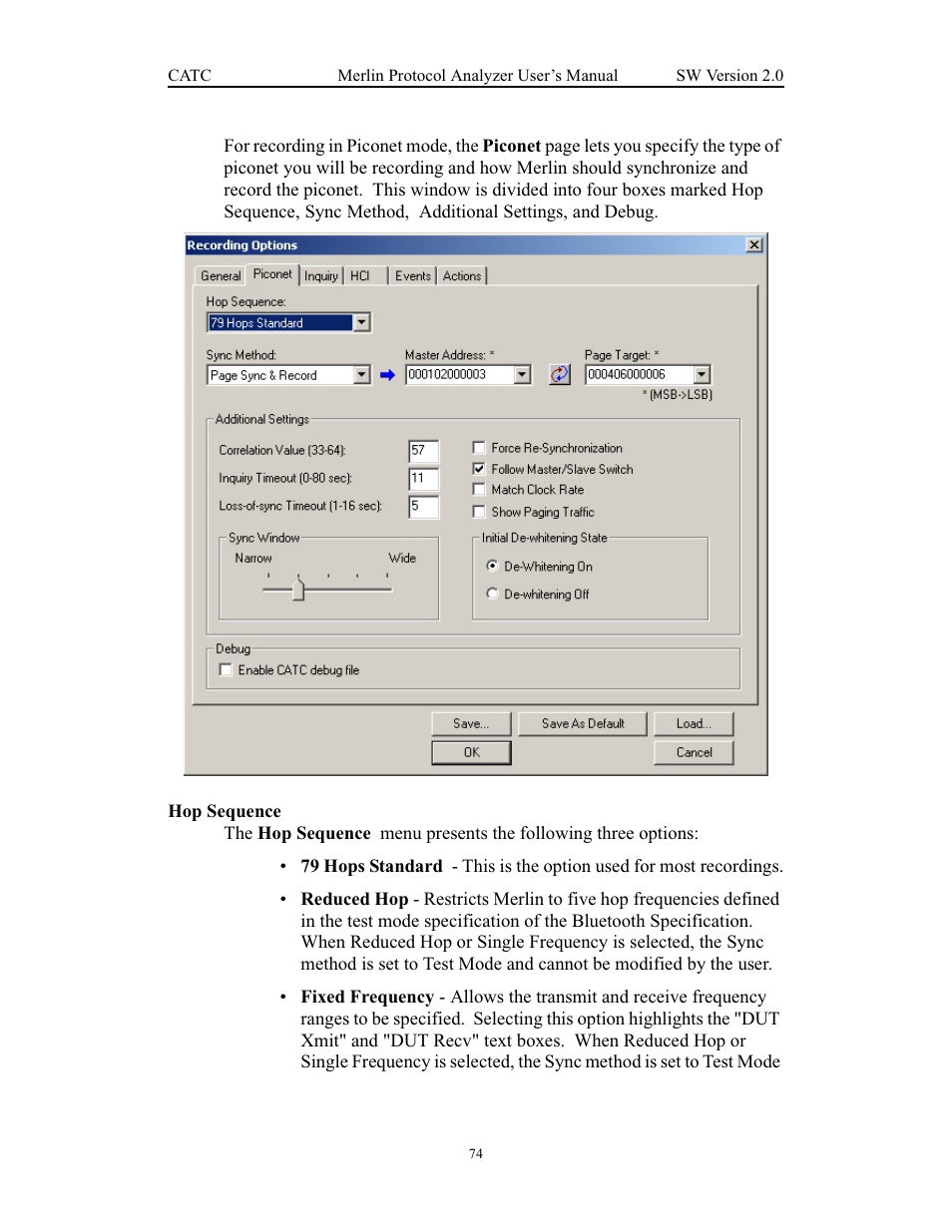 Hop sequence | Teledyne LeCroy Merlin - Users Manual User Manual | Page 82 / 180