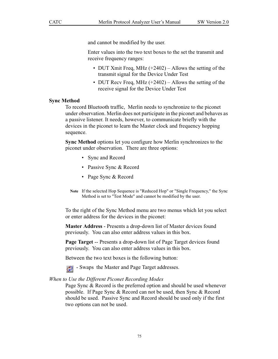 Sync method | Teledyne LeCroy Merlin - Users Manual User Manual | Page 83 / 180