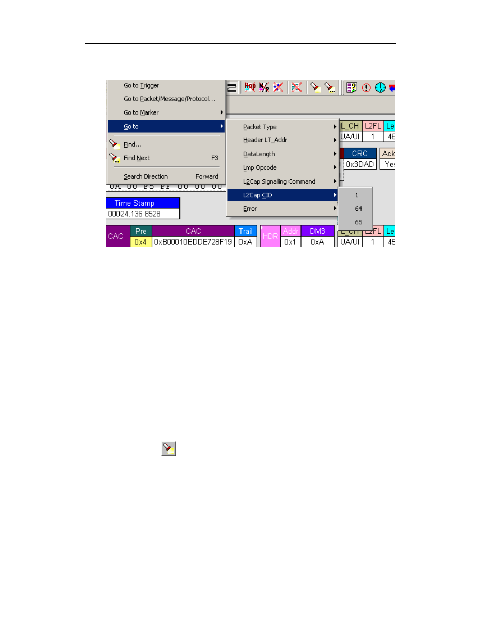 Error, Soft bit error, Loss of sync | Find, Error soft bit error loss of sync find | Teledyne LeCroy Merlin II - Users Manual User Manual | Page 130 / 204