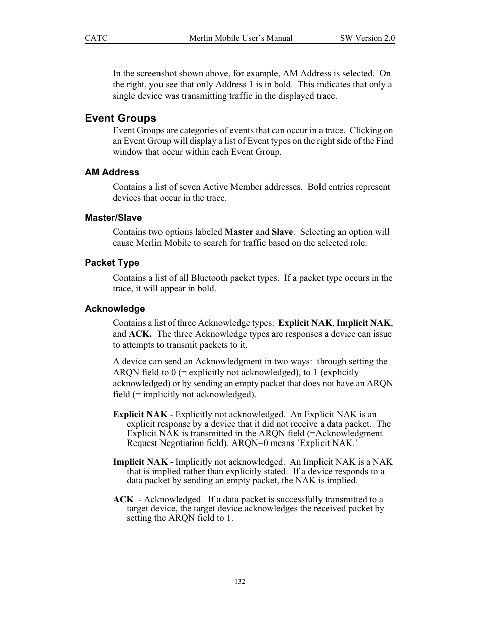 Event groups | Teledyne LeCroy Merlin Mobile - Users Manual User Manual | Page 140 / 172