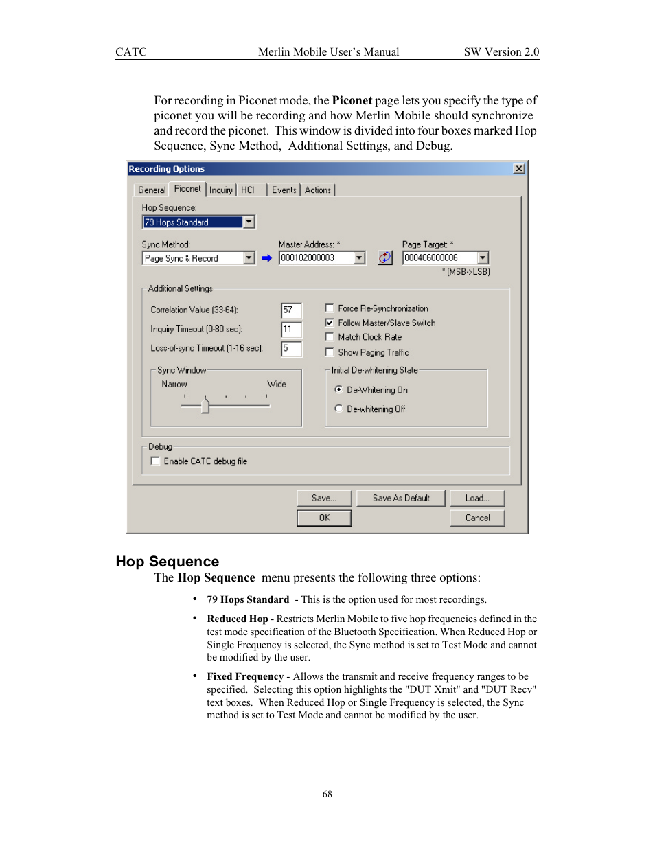 Hop sequence | Teledyne LeCroy Merlin Mobile - Users Manual User Manual | Page 76 / 172