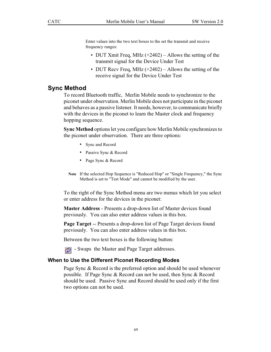 Sync method | Teledyne LeCroy Merlin Mobile - Users Manual User Manual | Page 77 / 172