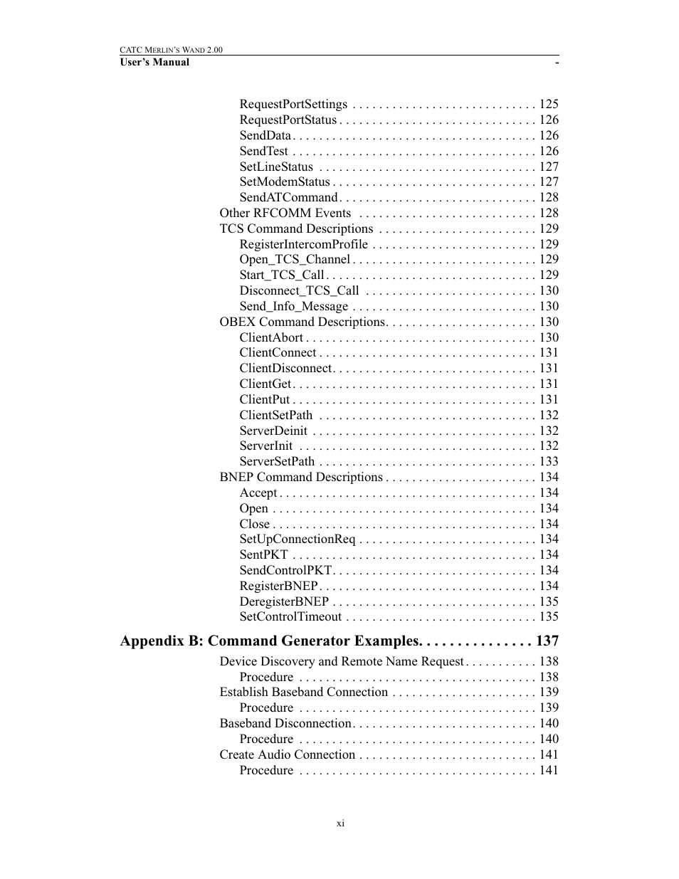 Appendix b: command generator examples | Teledyne LeCroy Merlins Wand - Users Manual User Manual | Page 11 / 298