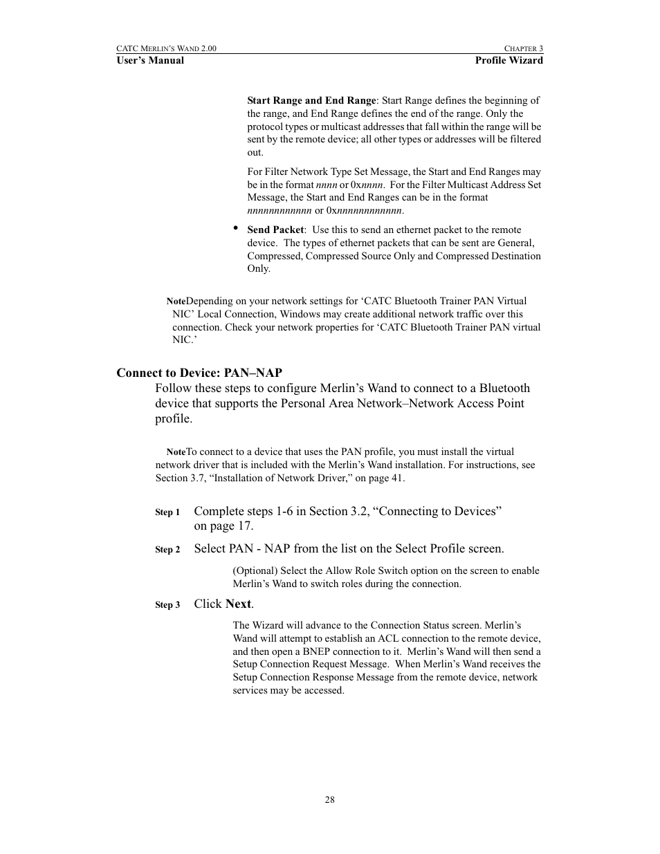 Connect to device: pan–nap, Click next | Teledyne LeCroy Merlins Wand - Users Manual User Manual | Page 44 / 298