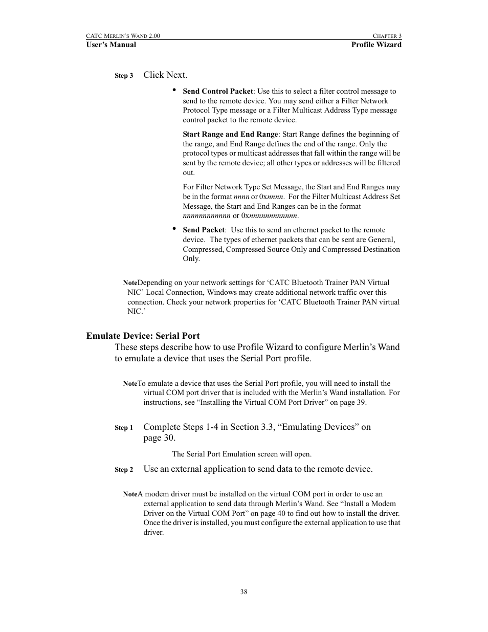 Emulate device: serial port, Click next | Teledyne LeCroy Merlins Wand - Users Manual User Manual | Page 54 / 298