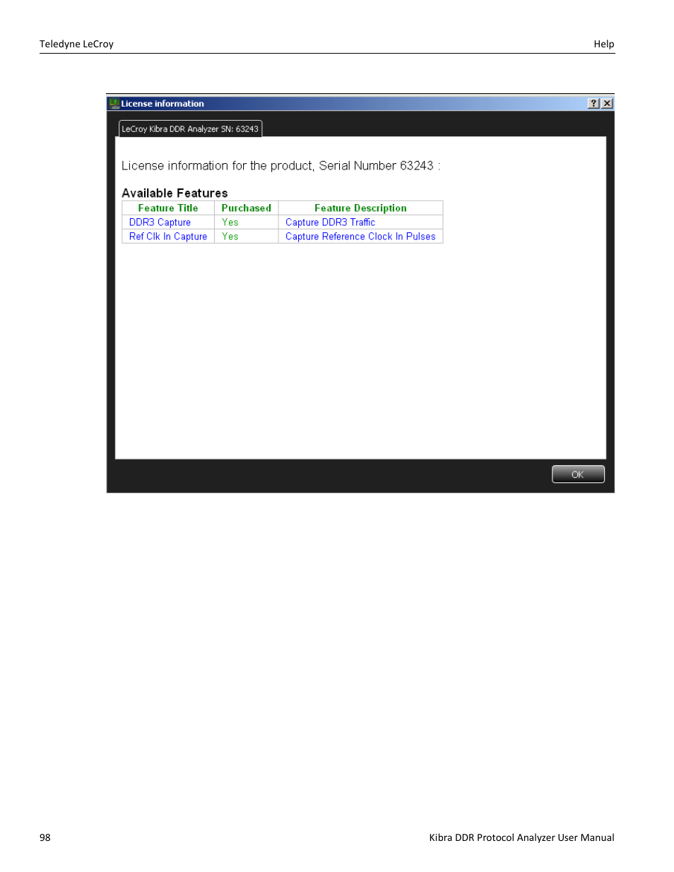 Teledyne LeCroy Kibra DDR User Manual | Page 100 / 178