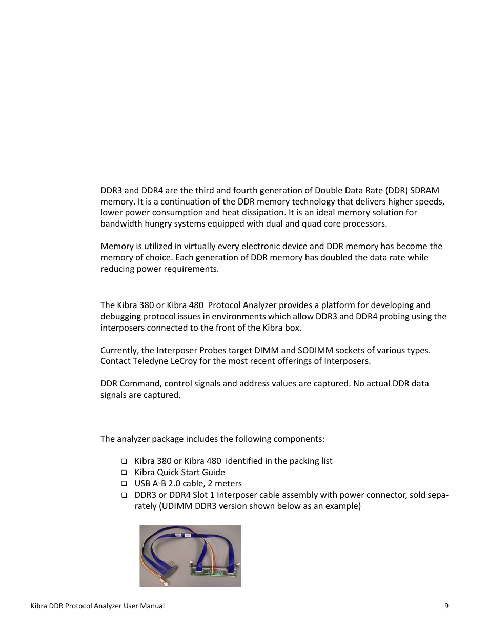 Teledyne LeCroy Kibra DDR User Manual | Page 11 / 178