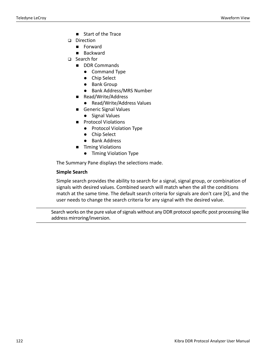 Teledyne LeCroy Kibra DDR User Manual | Page 124 / 178