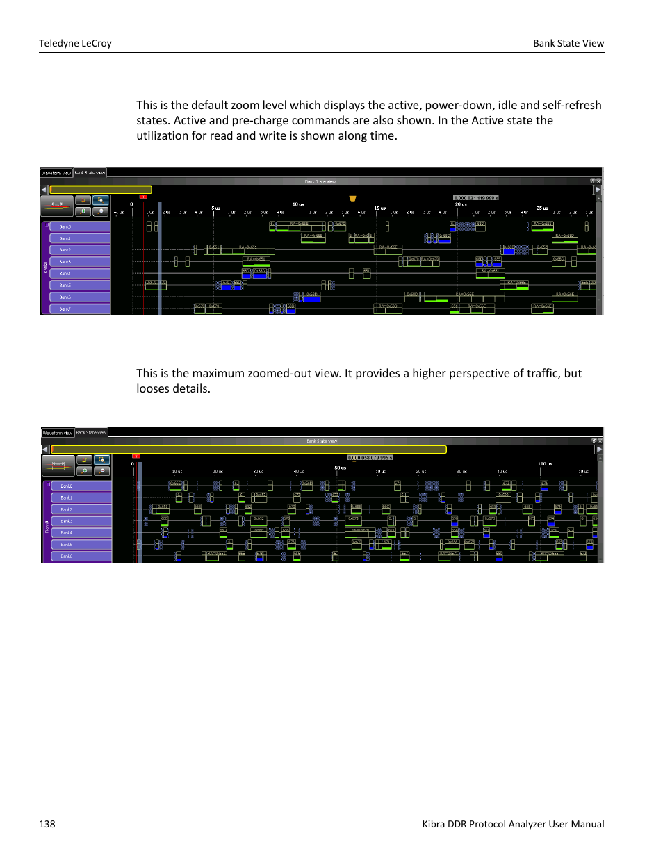 Default zoom level, Maximum zoomed out view | Teledyne LeCroy Kibra DDR User Manual | Page 140 / 178