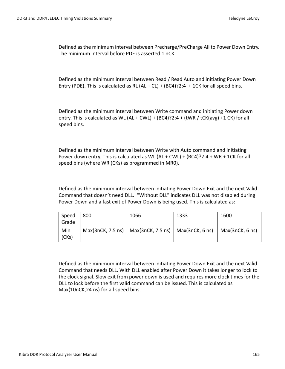 31 v32 - twrpden write to power down entry, 32 v33 - twrapden write auto to power down entry | Teledyne LeCroy Kibra DDR User Manual | Page 167 / 178