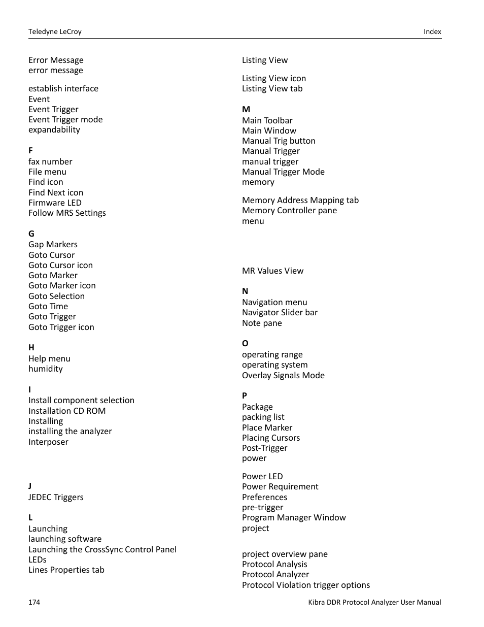 Teledyne LeCroy Kibra DDR User Manual | Page 176 / 178