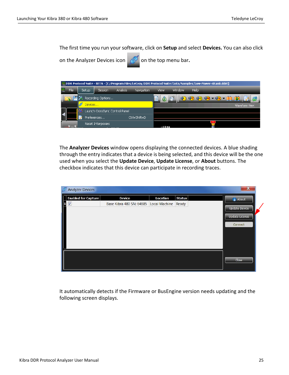 1 establish interface | Teledyne LeCroy Kibra DDR User Manual | Page 27 / 178