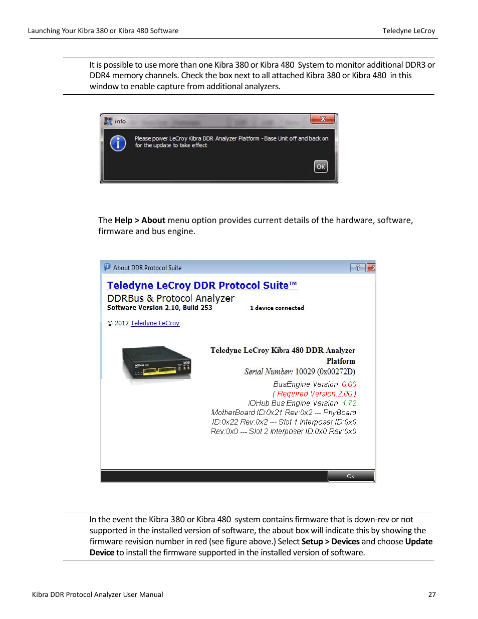 2 about | Teledyne LeCroy Kibra DDR User Manual | Page 29 / 178