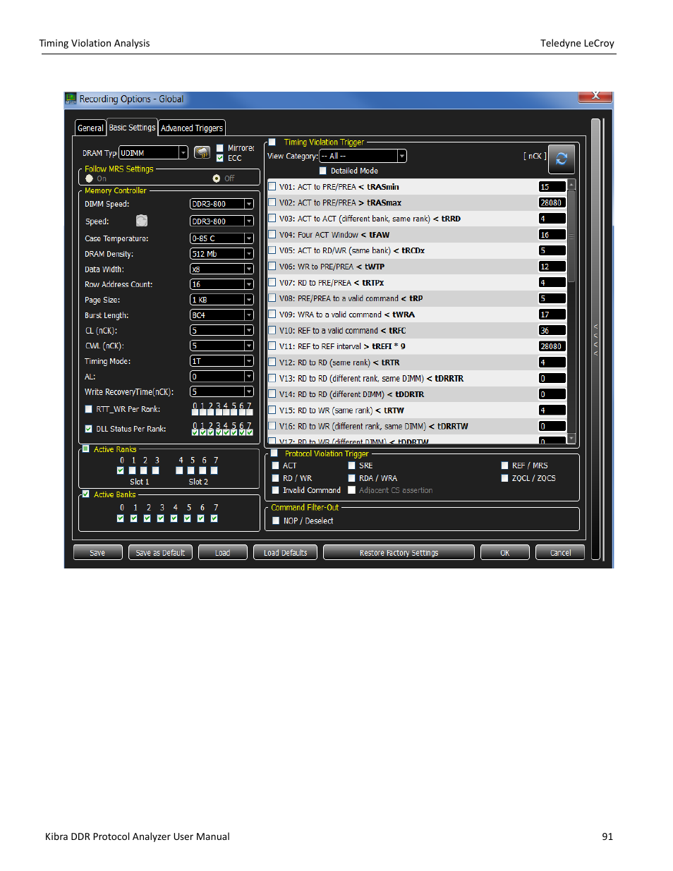 Teledyne LeCroy Kibra DDR User Manual | Page 93 / 178