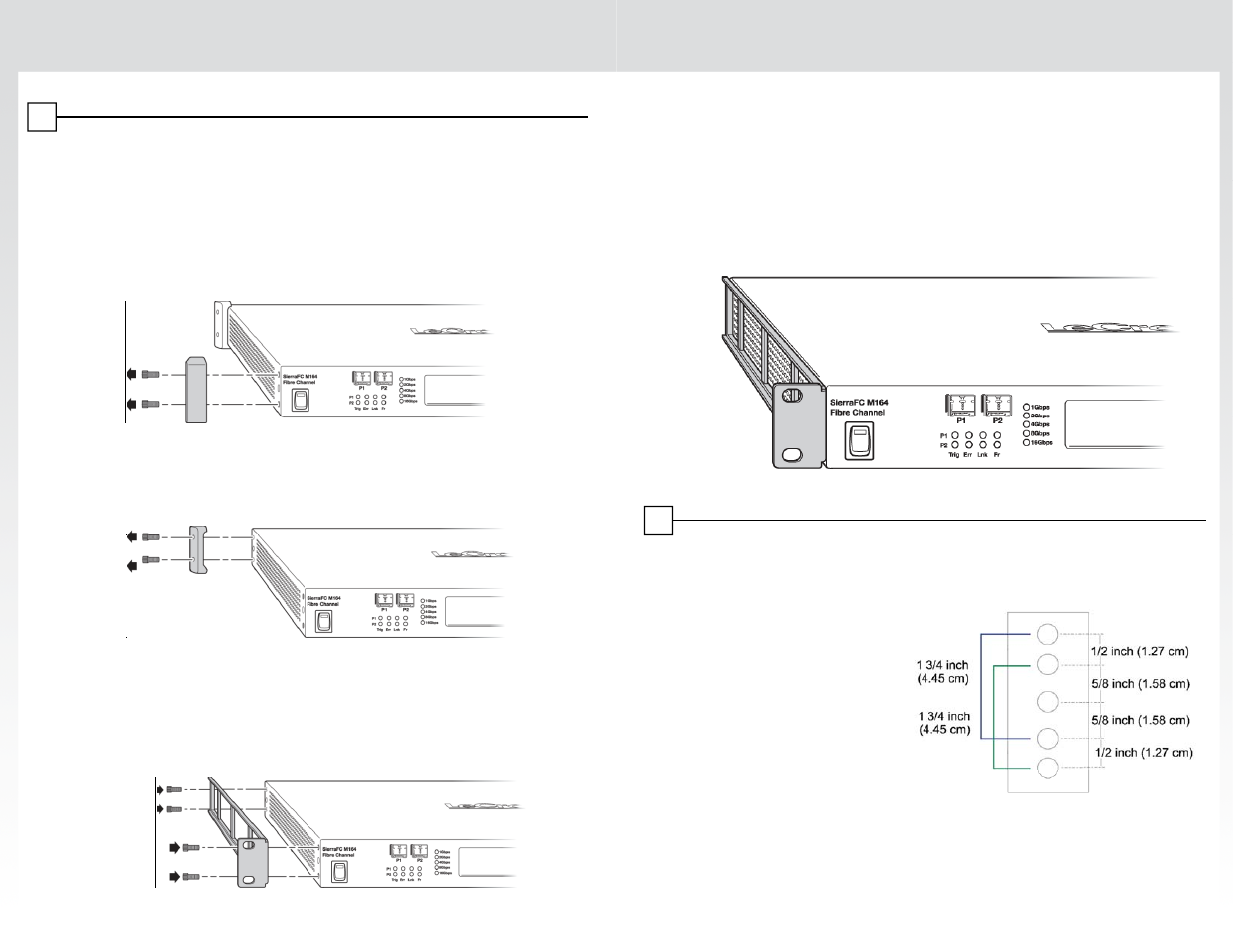 Installing the rack mount brackets 3 | Teledyne LeCroy 1U Height Systems Rack Mount User Manual | Page 3 / 4