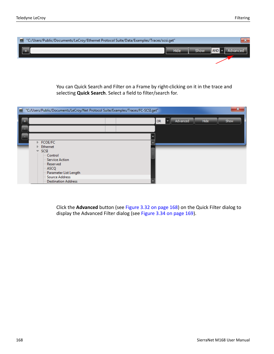 Teledyne LeCroy SierraNet M168 User Manual Ver.1.50 User Manual | Page 170 / 248