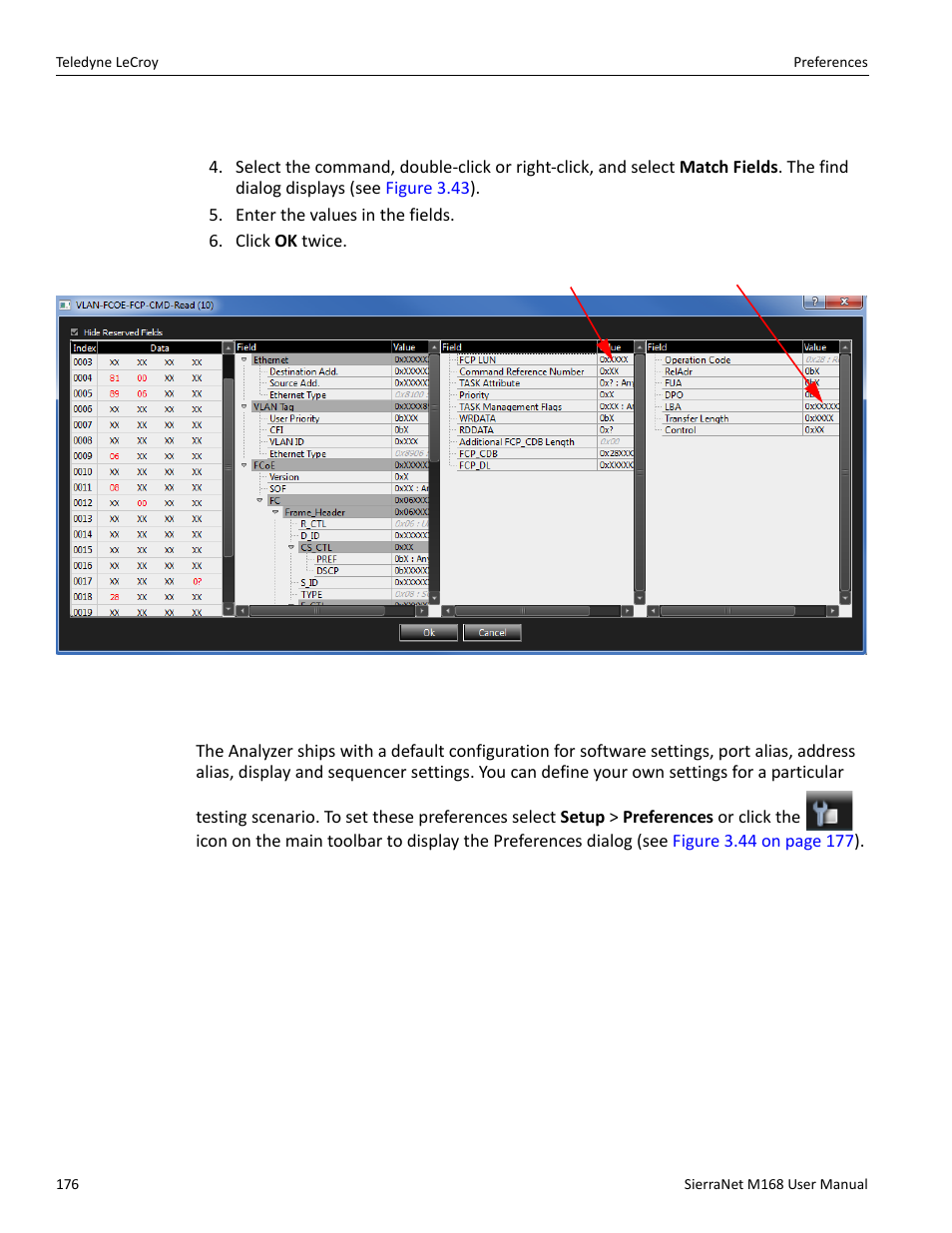 6 preferences | Teledyne LeCroy SierraNet M168 User Manual Ver.1.50 User Manual | Page 178 / 248