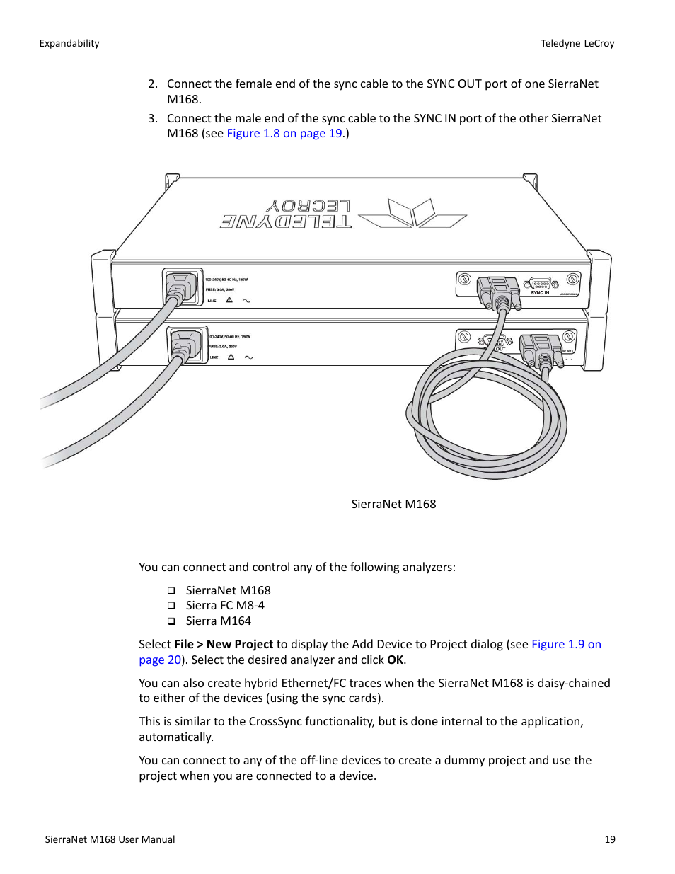 Teledyne LeCroy SierraNet M168 User Manual Ver.1.50 User Manual | Page 21 / 248