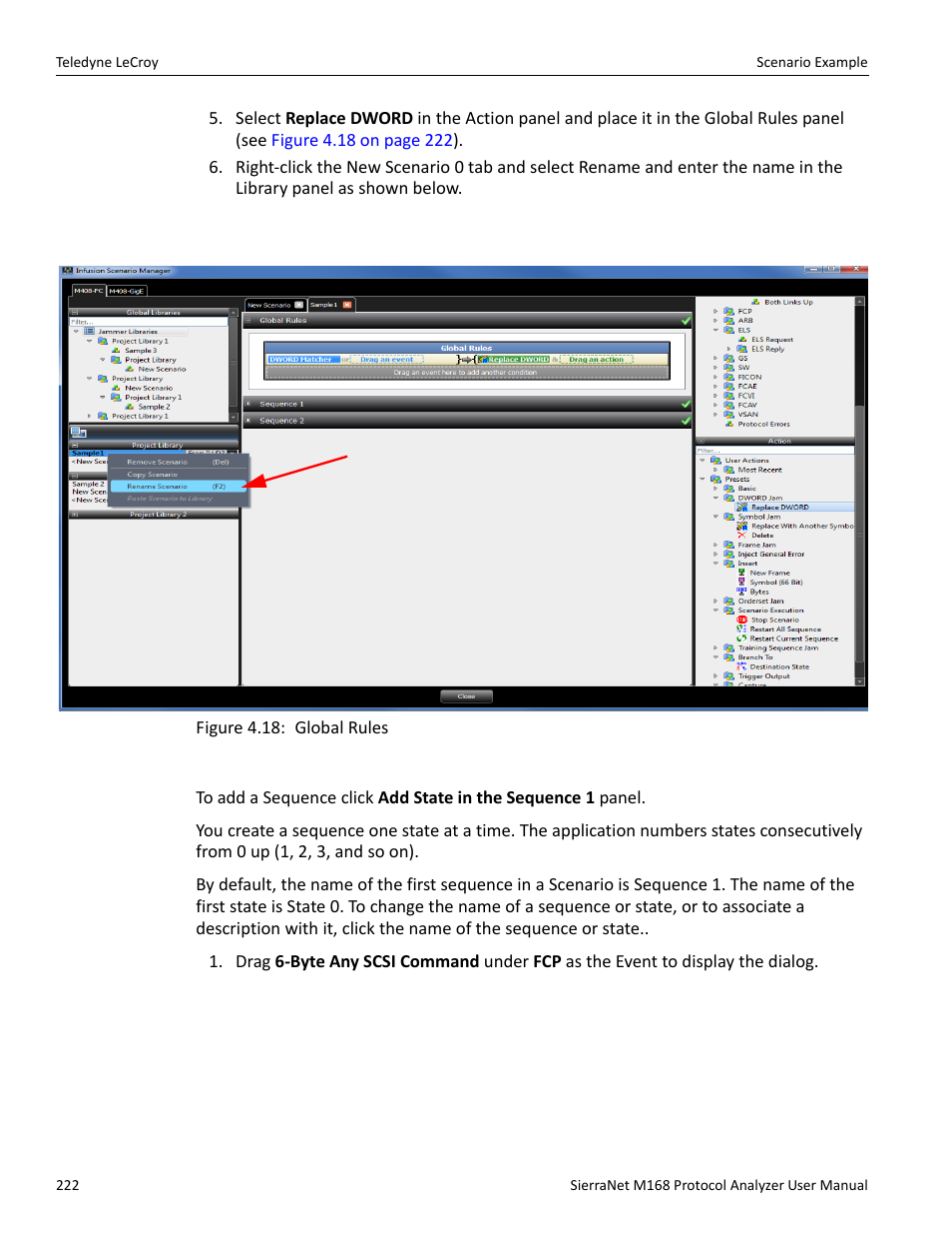 Adding a sequence | Teledyne LeCroy SierraNet M168 User Manual Ver.1.50 User Manual | Page 224 / 248