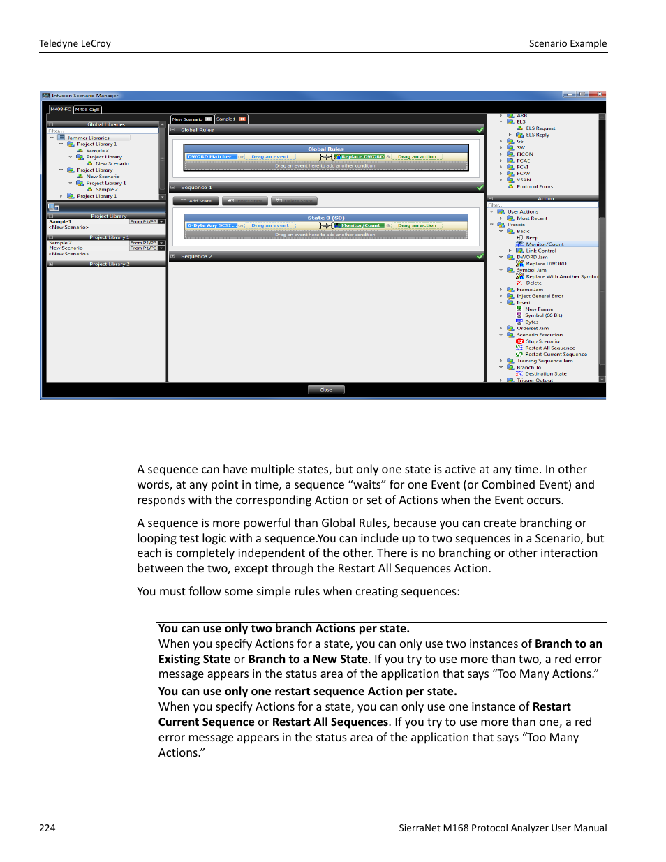2 sequence creation | Teledyne LeCroy SierraNet M168 User Manual Ver.1.50 User Manual | Page 226 / 248