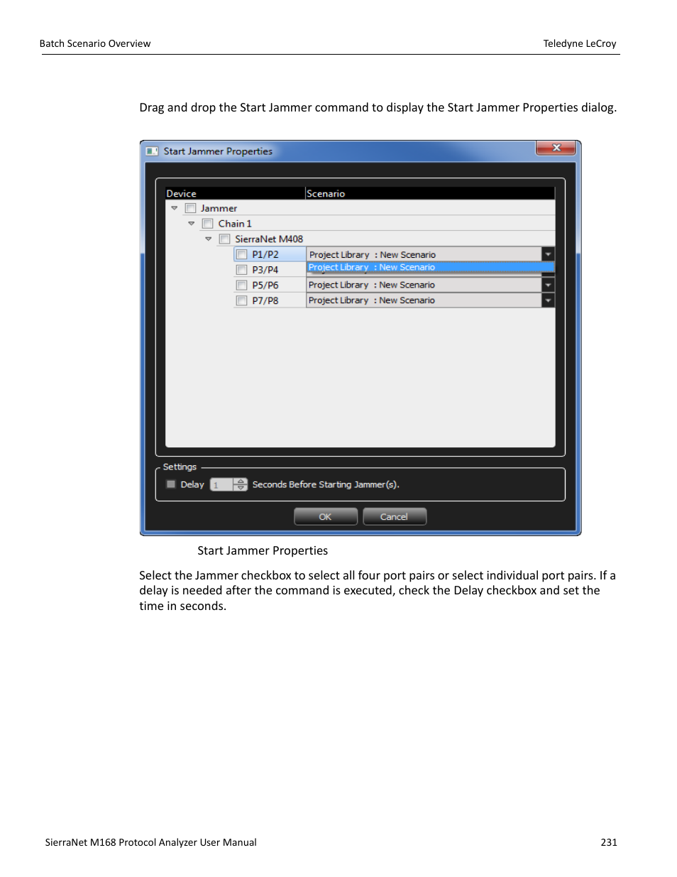 Start jammer | Teledyne LeCroy SierraNet M168 User Manual Ver.1.50 User Manual | Page 233 / 248
