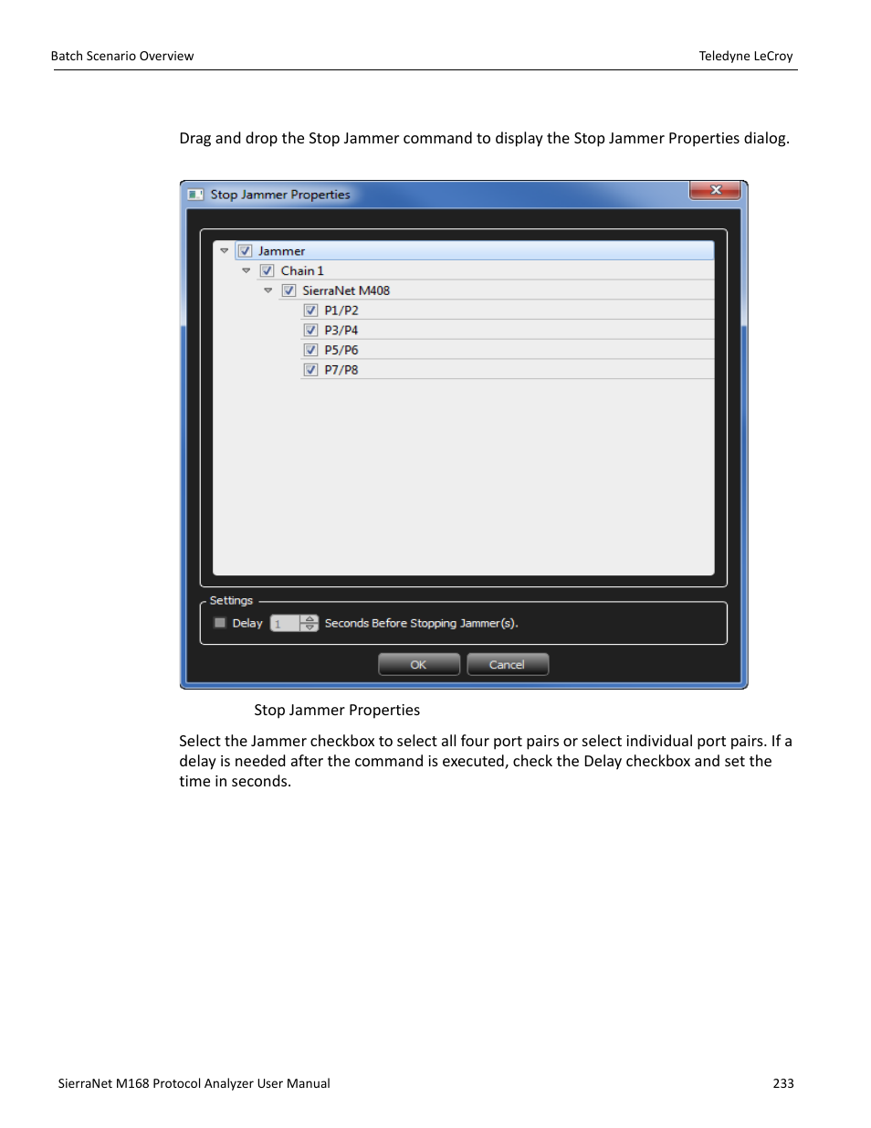 Stop jammer | Teledyne LeCroy SierraNet M168 User Manual Ver.1.50 User Manual | Page 235 / 248