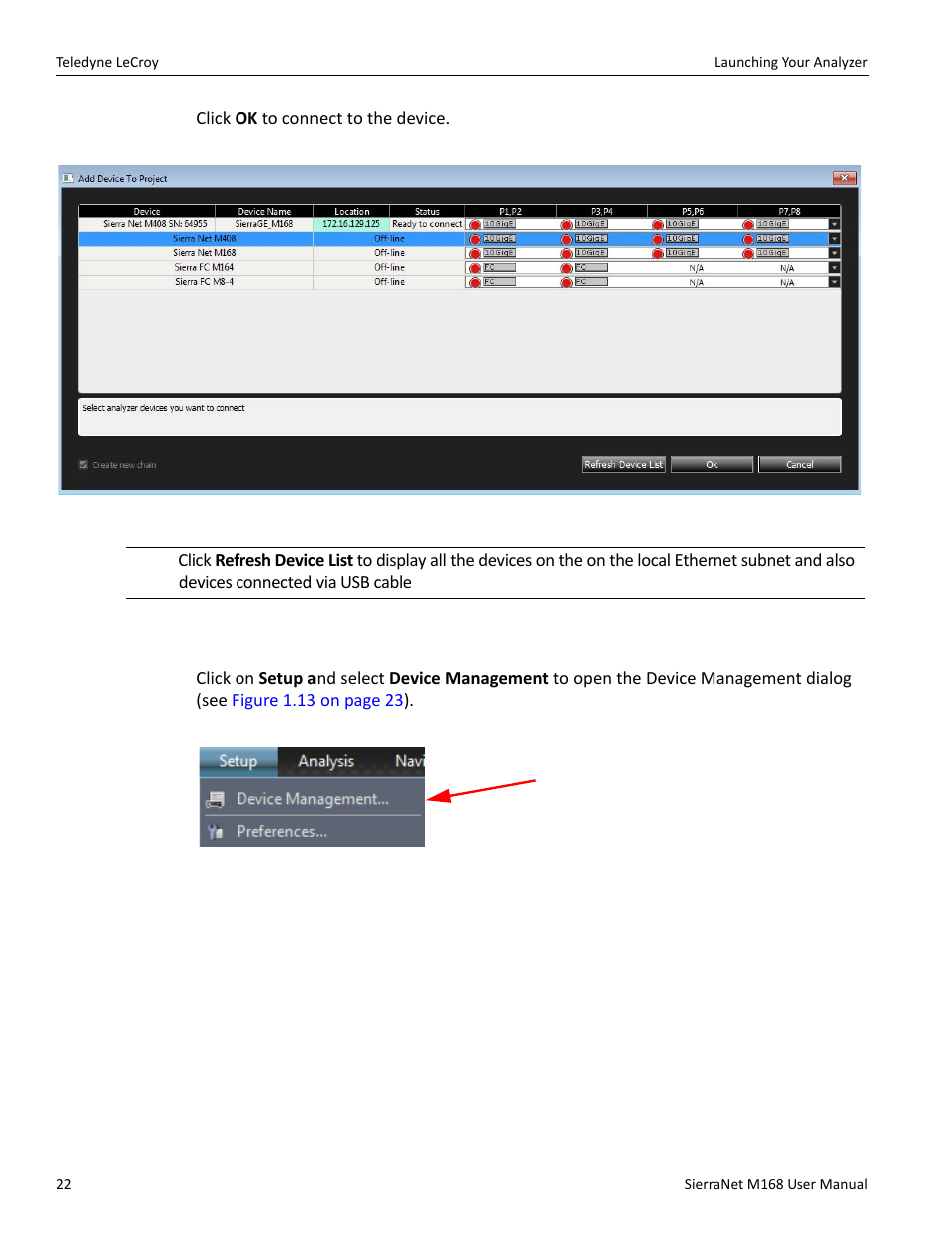 4 device management | Teledyne LeCroy SierraNet M168 User Manual Ver.1.50 User Manual | Page 24 / 248