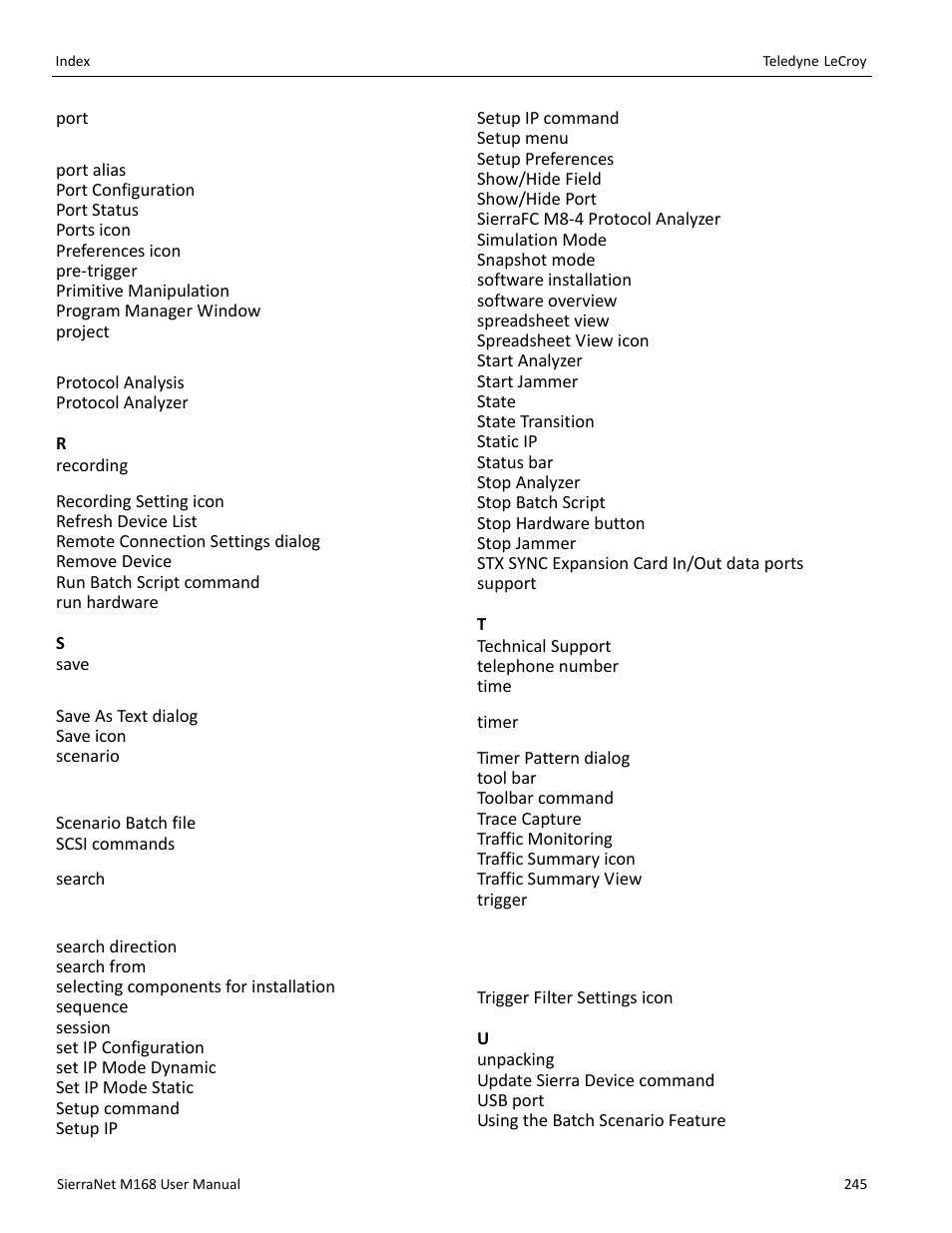 Teledyne LeCroy SierraNet M168 User Manual Ver.1.50 User Manual | Page 247 / 248