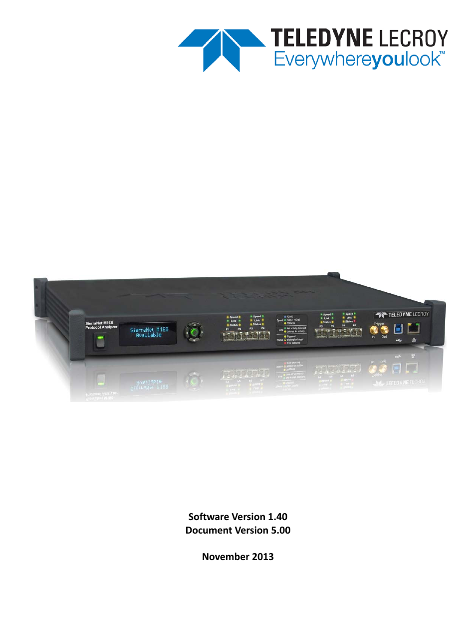 Teledyne LeCroy SierraNet M168 User Manual Ver.1.40 User Manual | 228 pages