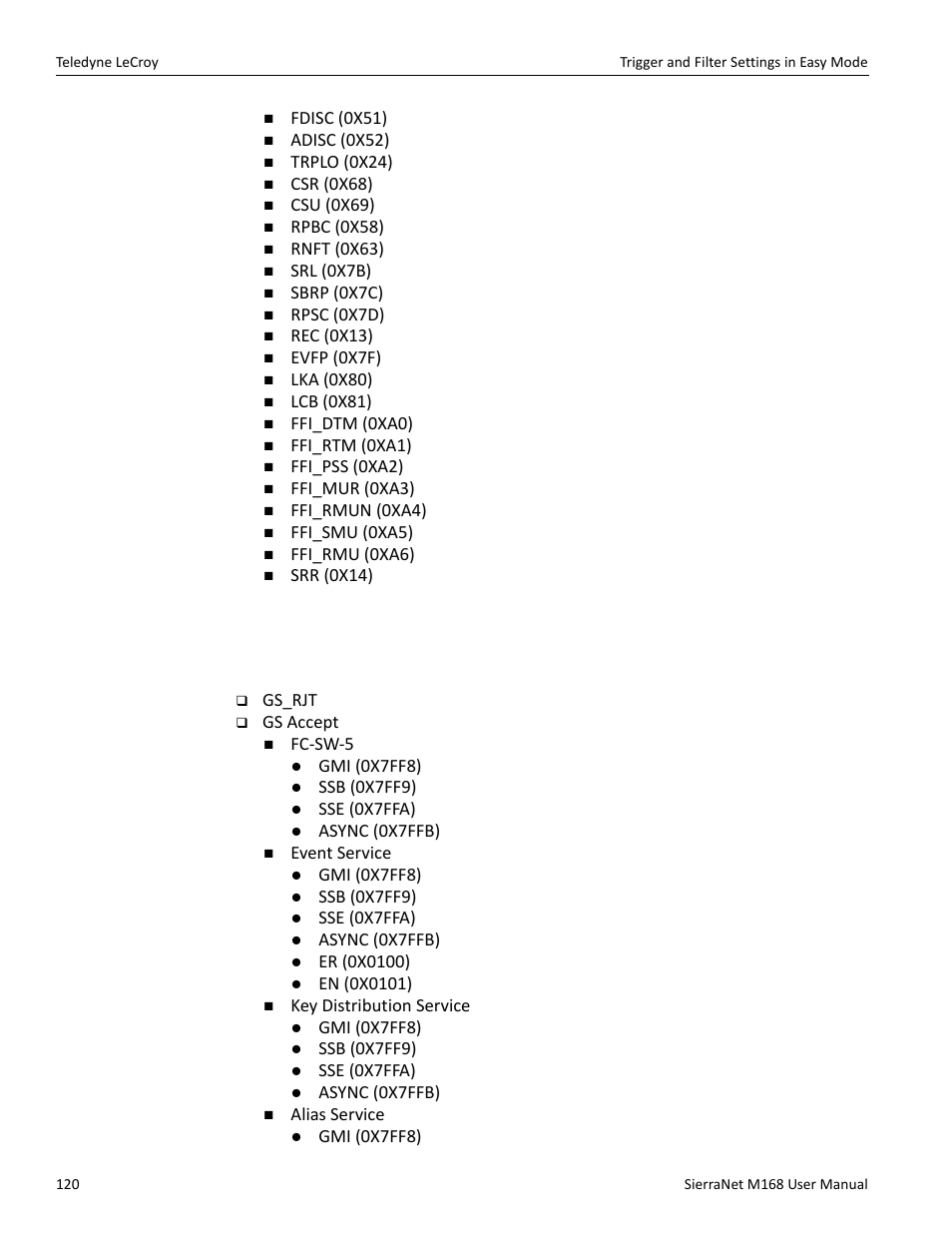 Gs patterns | Teledyne LeCroy SierraNet M168 User Manual Ver.1.40 User Manual | Page 122 / 228