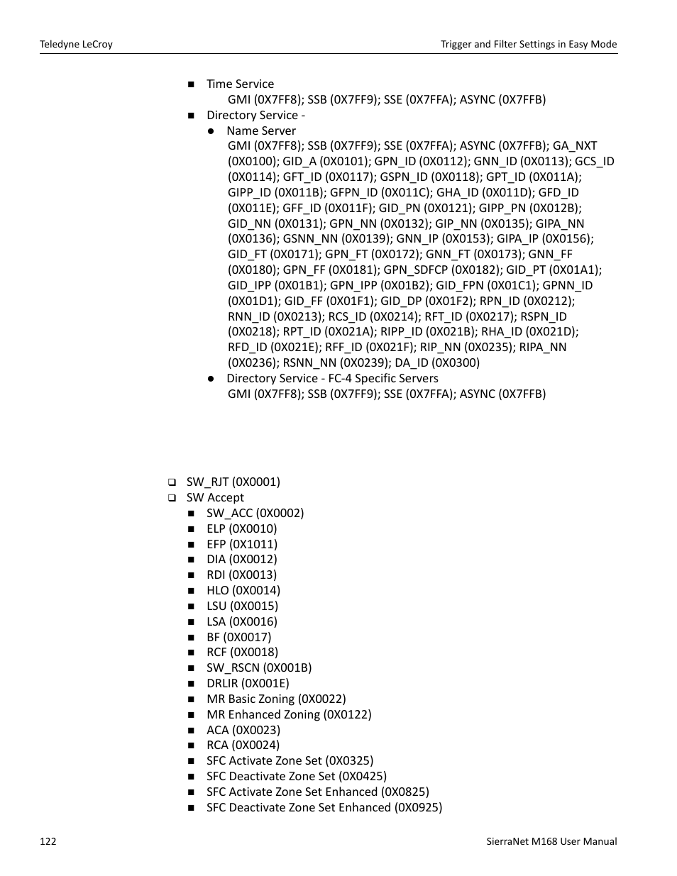 Sw patterns | Teledyne LeCroy SierraNet M168 User Manual Ver.1.40 User Manual | Page 124 / 228