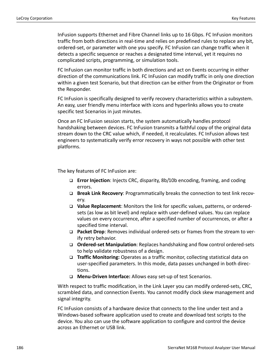 2 key features | Teledyne LeCroy SierraNet M168 User Manual Ver.1.40 User Manual | Page 188 / 228