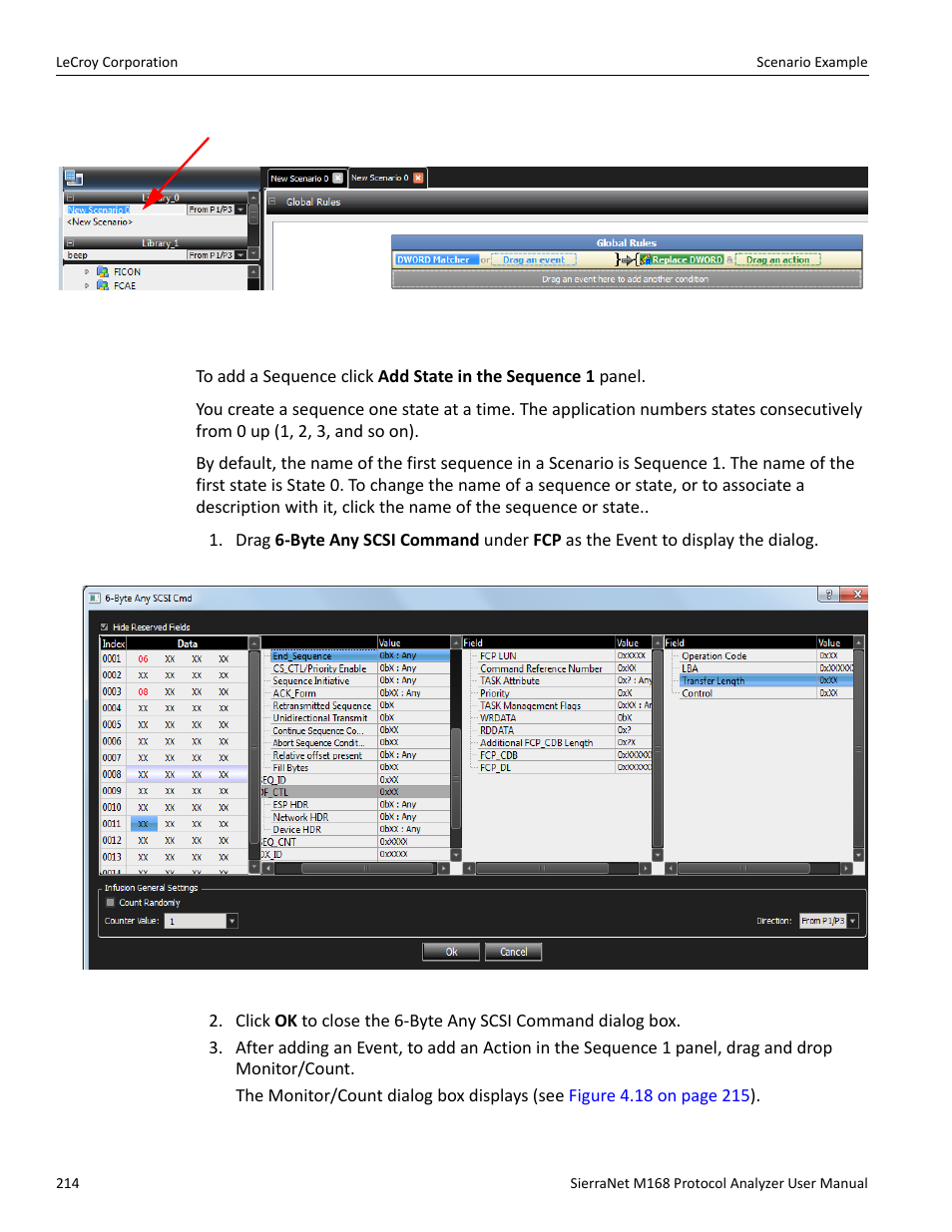 Adding a sequence | Teledyne LeCroy SierraNet M168 User Manual Ver.1.40 User Manual | Page 216 / 228