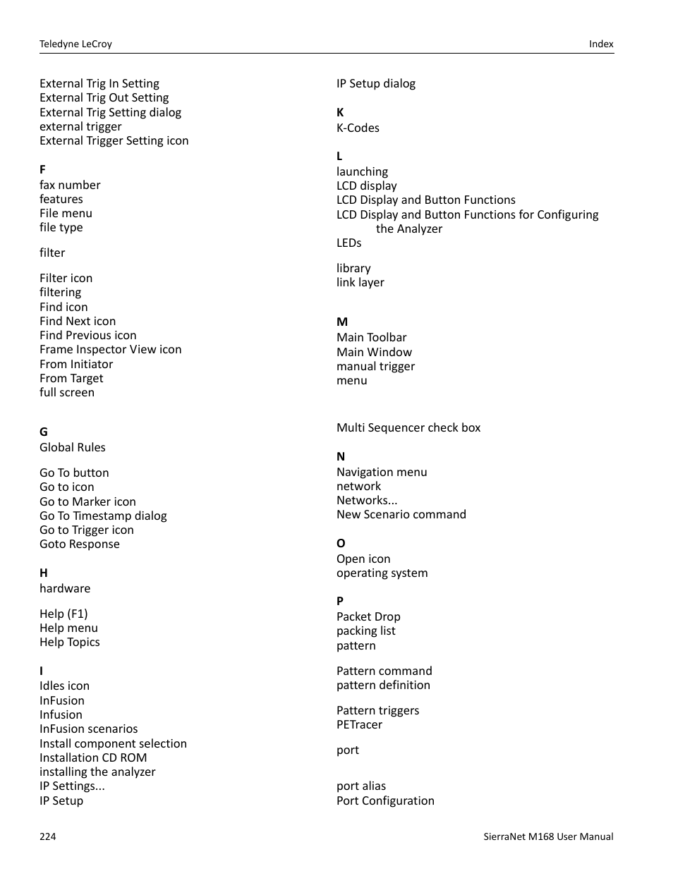 Teledyne LeCroy SierraNet M168 User Manual Ver.1.40 User Manual | Page 226 / 228