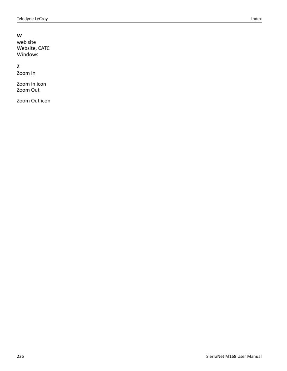Teledyne LeCroy SierraNet M168 User Manual Ver.1.40 User Manual | Page 228 / 228