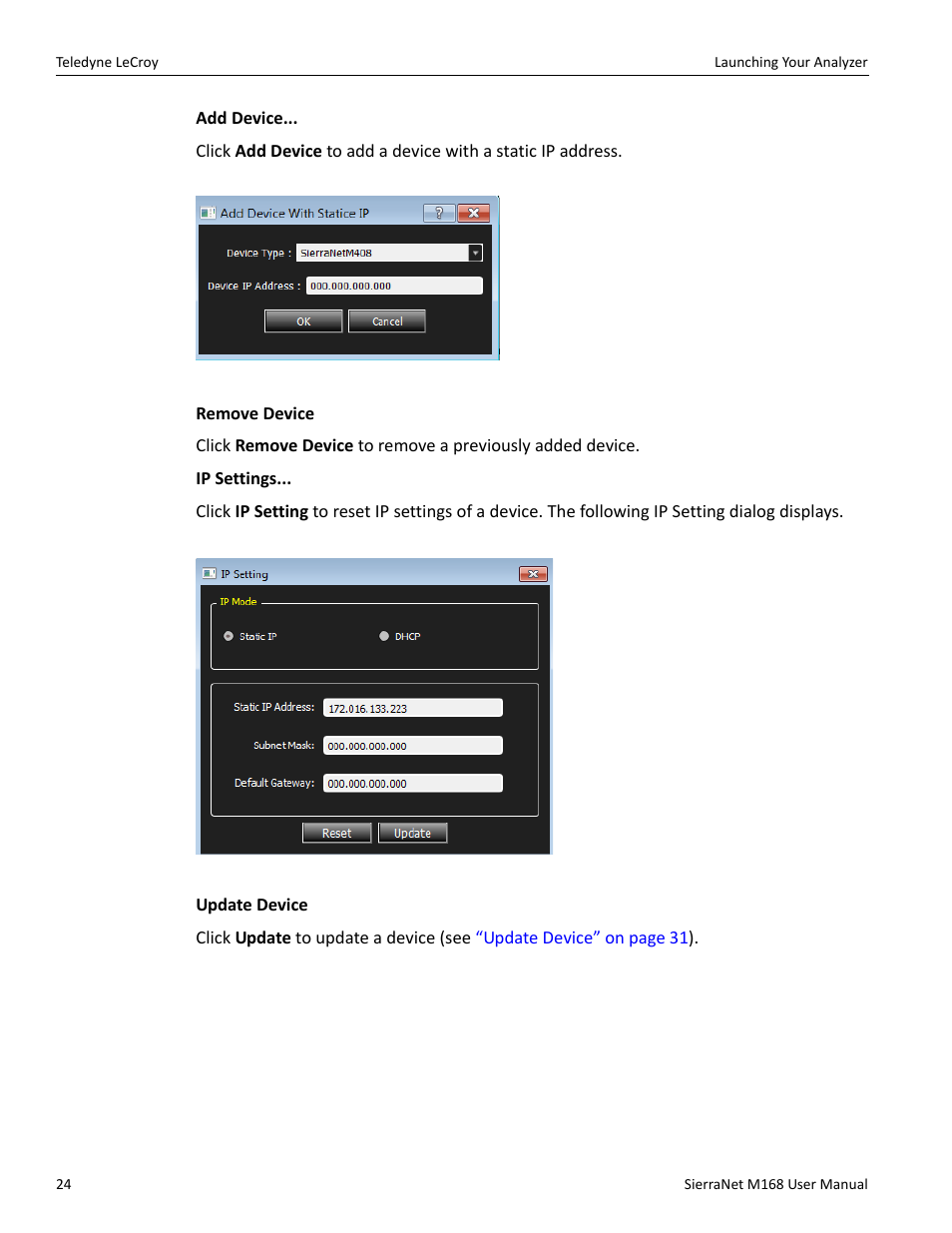 Teledyne LeCroy SierraNet M168 User Manual Ver.1.40 User Manual | Page 26 / 228