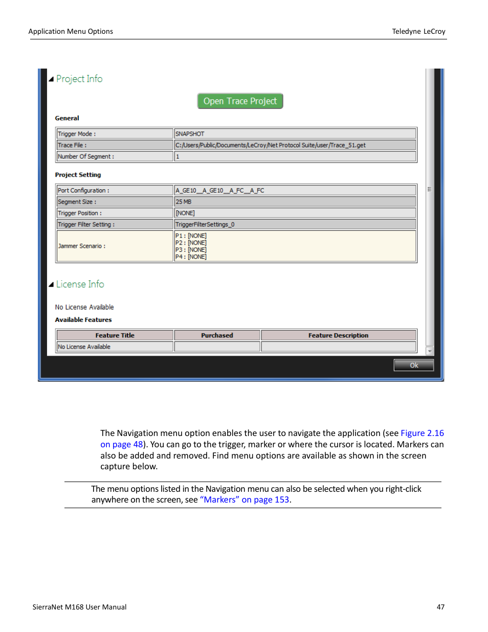 4 navigation | Teledyne LeCroy SierraNet M168 User Manual Ver.1.40 User Manual | Page 49 / 228