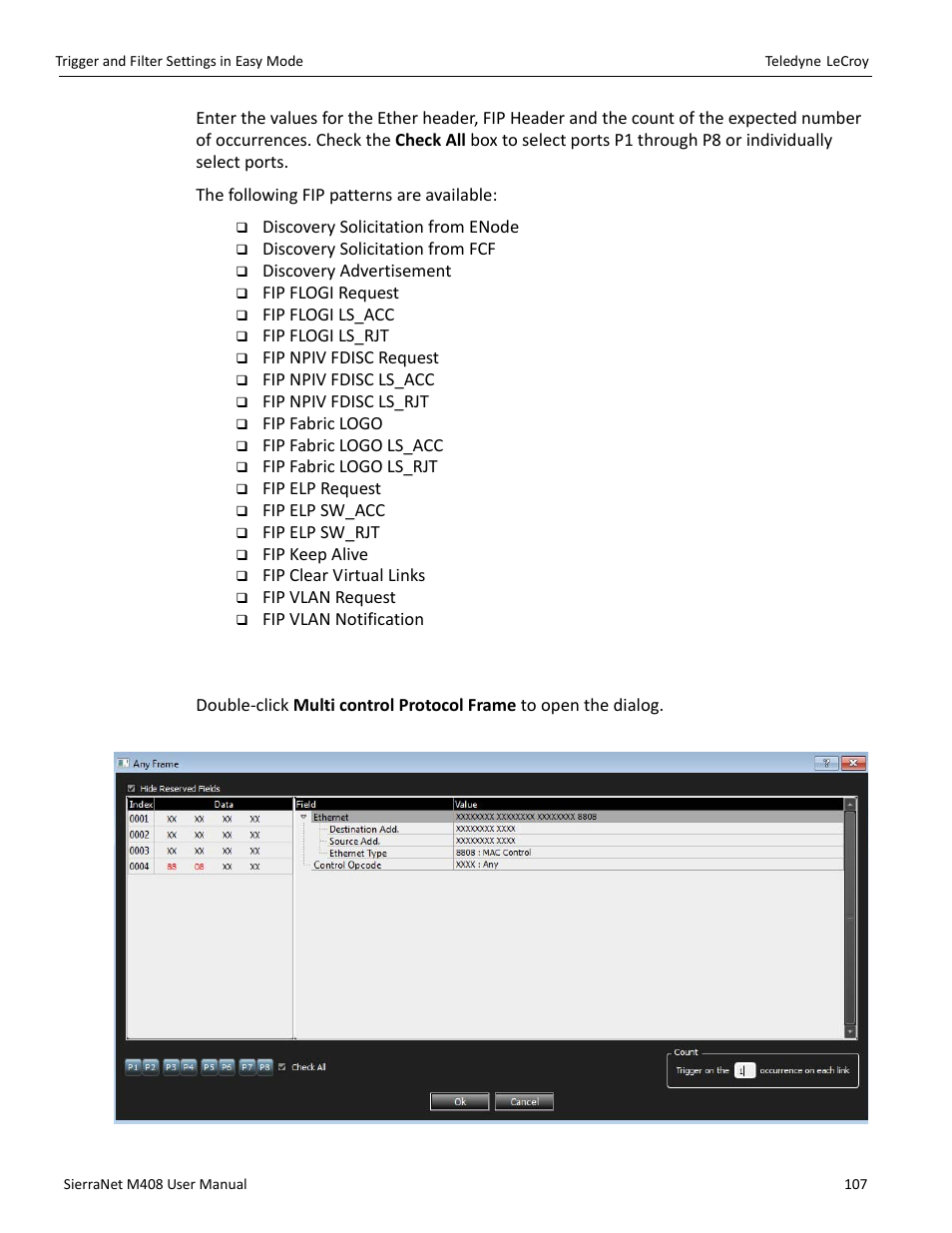8 mpcp pattern | Teledyne LeCroy SierraNet M408 User Manual Ver.1.50 User Manual | Page 109 / 254