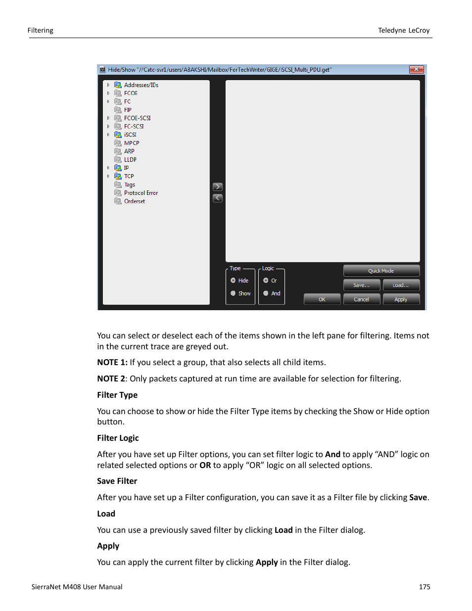 Teledyne LeCroy SierraNet M408 User Manual Ver.1.50 User Manual | Page 177 / 254