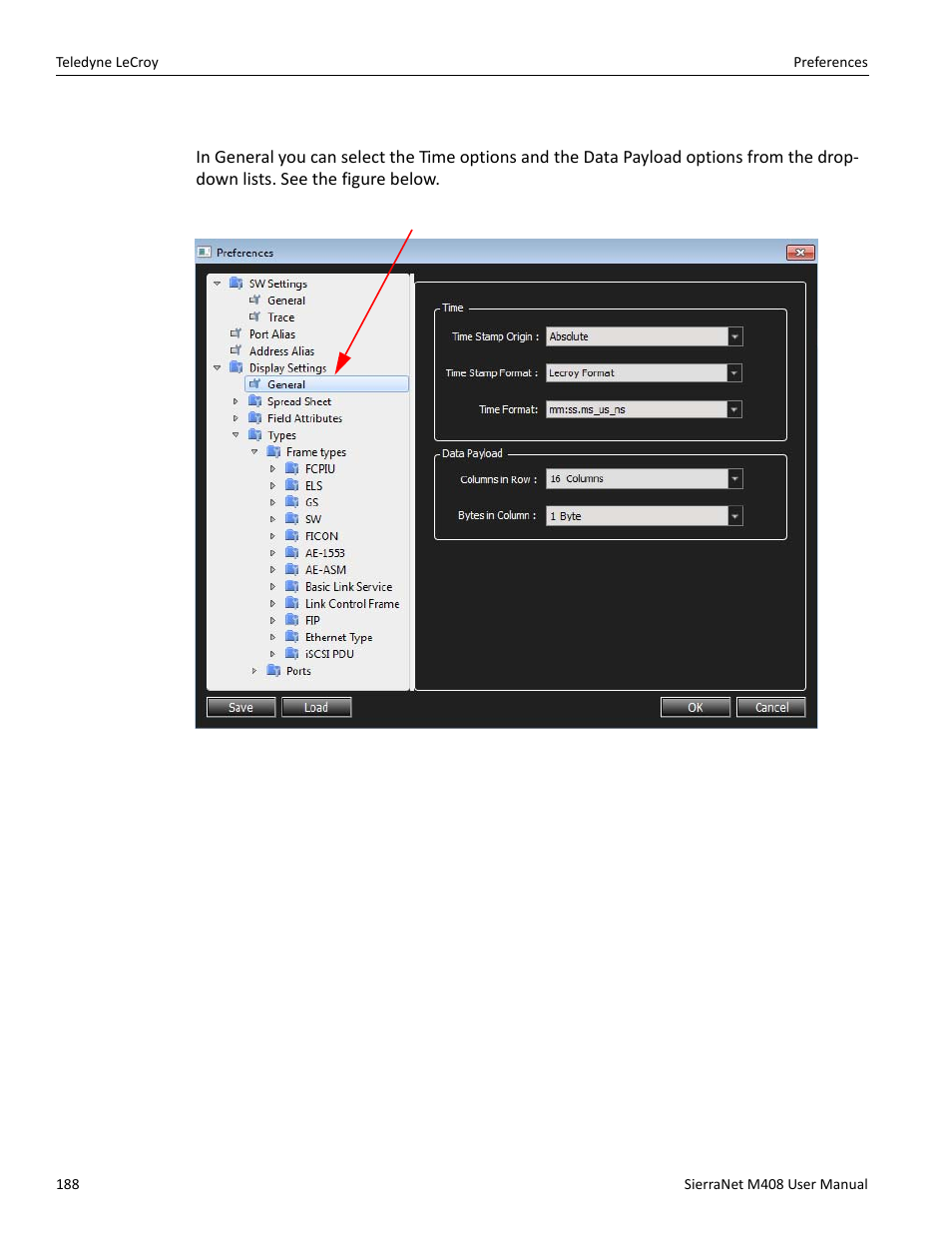 4 display settings | Teledyne LeCroy SierraNet M408 User Manual Ver.1.50 User Manual | Page 190 / 254