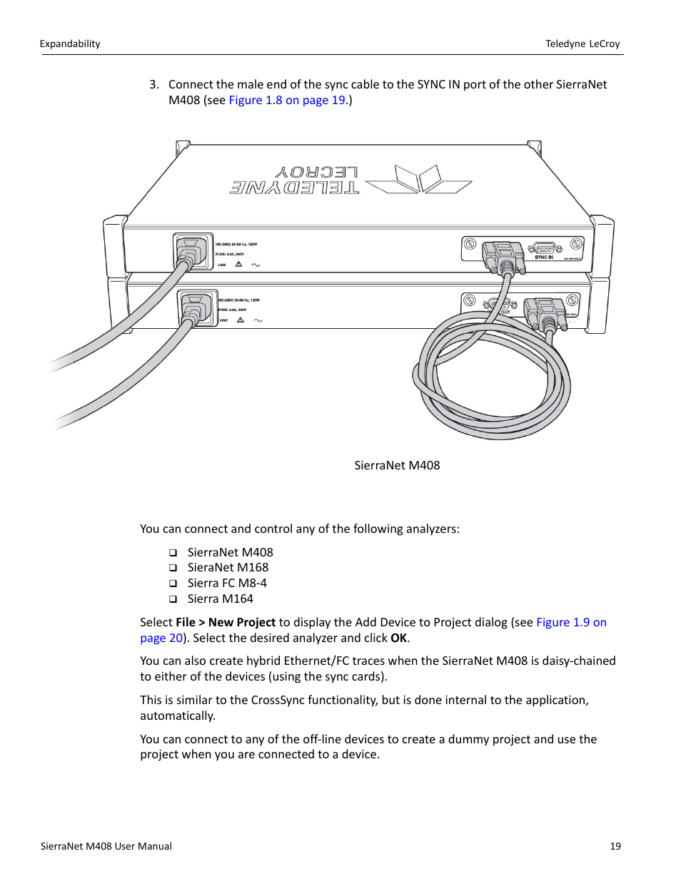 Teledyne LeCroy SierraNet M408 User Manual Ver.1.50 User Manual | Page 21 / 254