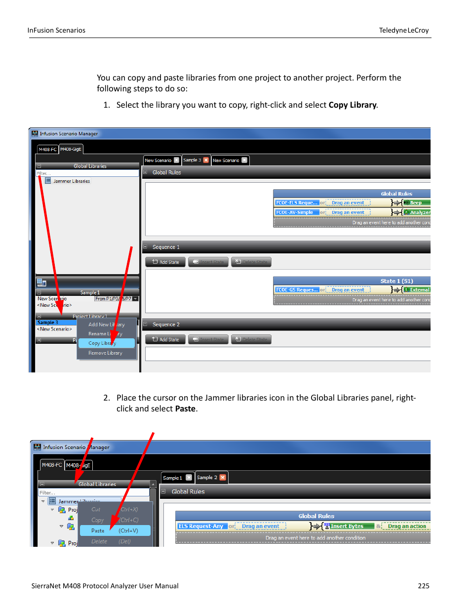 15 copy and paste library | Teledyne LeCroy SierraNet M408 User Manual Ver.1.50 User Manual | Page 227 / 254