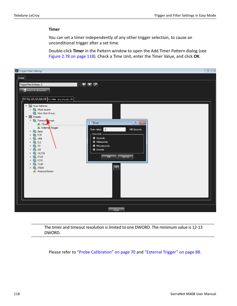 External trigger | Teledyne LeCroy SierraNet M408 User Manual Ver.1.40 User Manual | Page 120 / 234