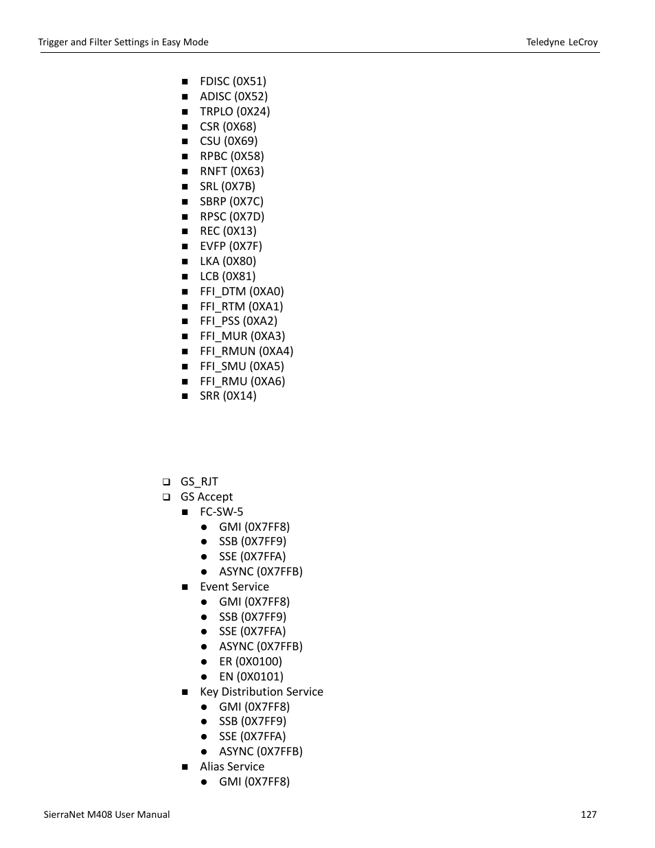 Gs patterns | Teledyne LeCroy SierraNet M408 User Manual Ver.1.40 User Manual | Page 129 / 234