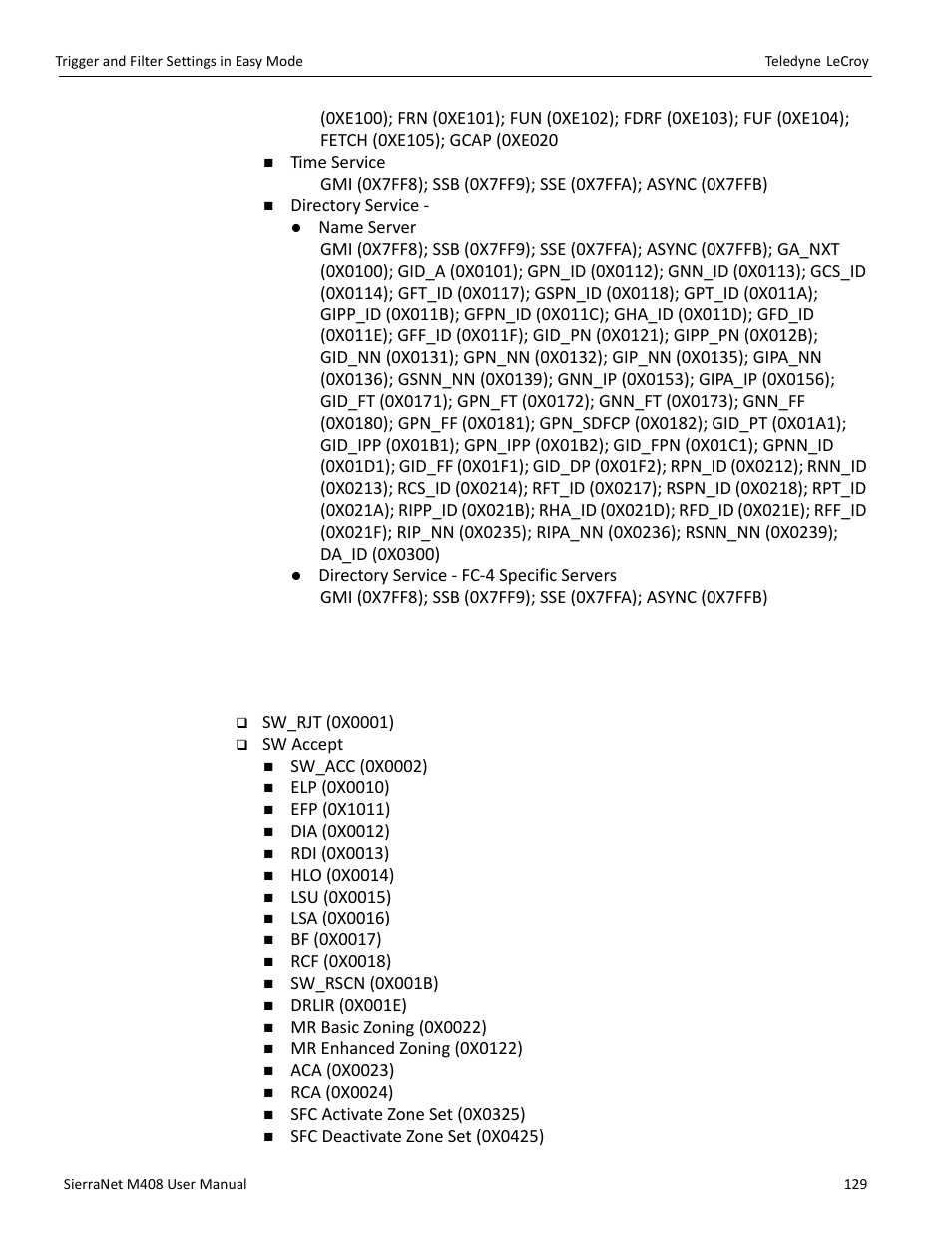 Sw patterns | Teledyne LeCroy SierraNet M408 User Manual Ver.1.40 User Manual | Page 131 / 234